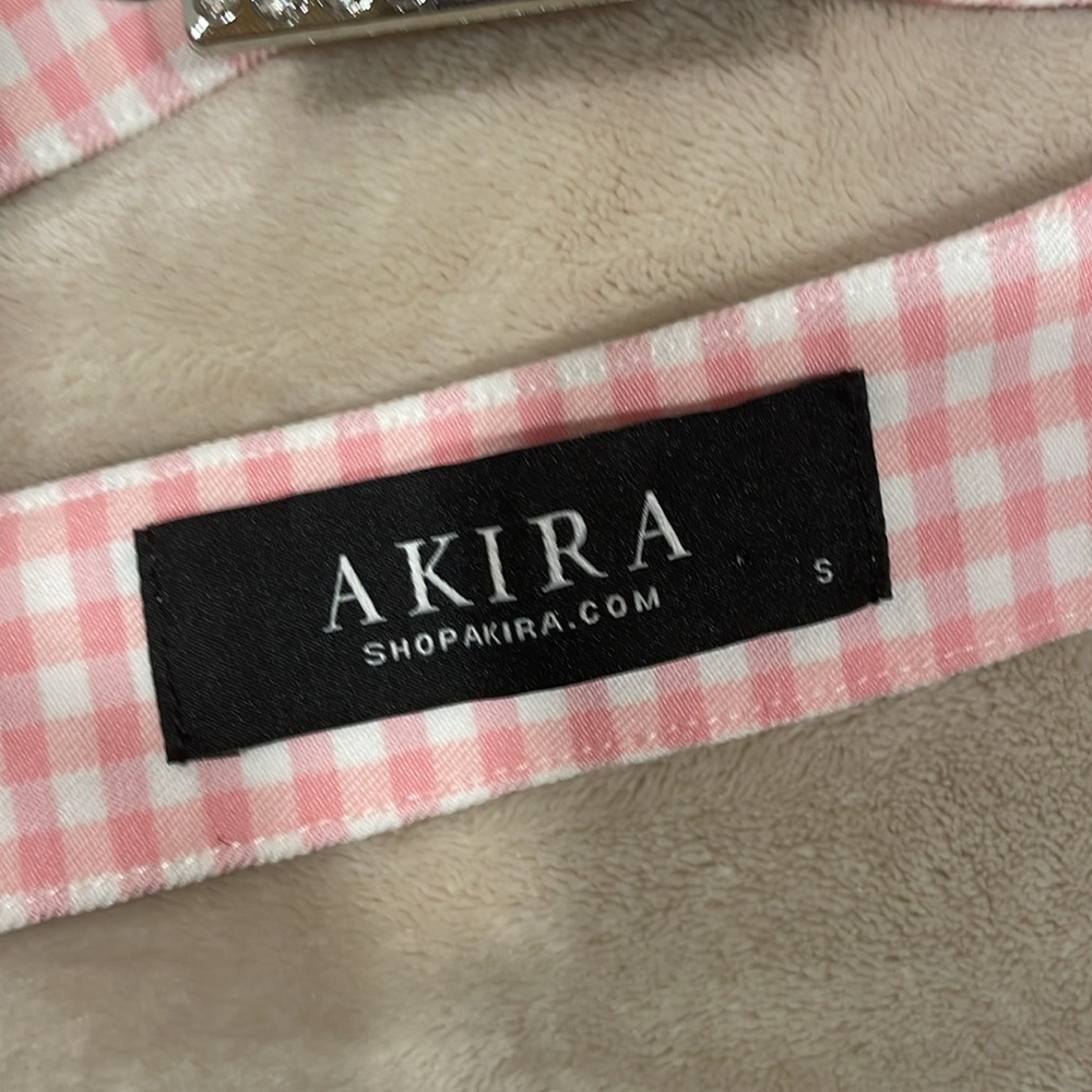 🌸AKIRA Pink Gingham Halter Top🌸💕 - Picture 4 of 5